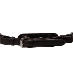 Briglia in cuoio arrotolato Poesia Acavallo Marrone scuro