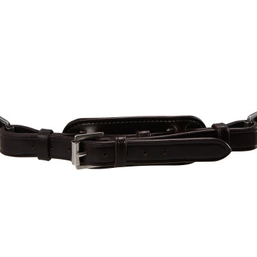 Briglia in cuoio arrotolato Poesia Acavallo Marrone scuro