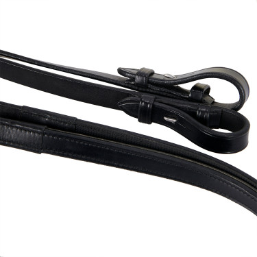 Glattes Leder-Dressurzaumzeug Dressage+ Equestro Nero Glattes Leder-Dressurzaumzeug Dressage+ Equestro Nero