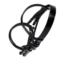 Briglia da dressage in cuoio Dressage Equestro Nero