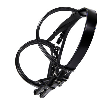 Briglia da dressage in cuoio Dressage Equestro Nero
