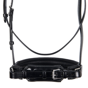 Briglia da dressage in cuoio Dressage Equestro Nero