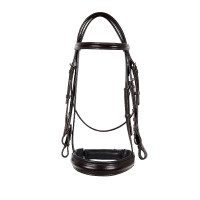 Briglia da dressage in cuoio Dressage Equestro Marrone scuro