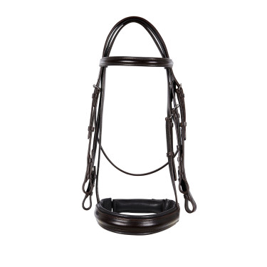 Briglia da dressage in cuoio Dressage Equestro Marrone scuro