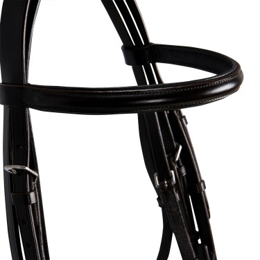 Briglia da dressage in cuoio Dressage Equestro Marrone scuro