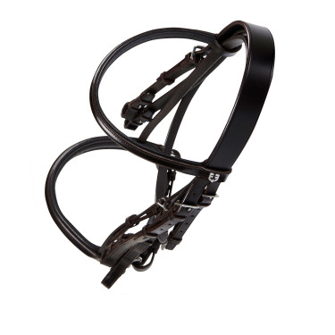 Briglia da dressage in cuoio Dressage Equestro Marrone scuro