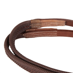 Briglia con capezzina messicana e montone sintetico Equestro Cognac Marrone