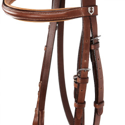 Briglia inglese in cuoio con impunture a contrasto Stitched Equestro Briglia inglese in cuoio con impunture a contrasto Stitched Equestro