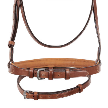 Briglia inglese in cuoio con impunture a contrasto Stitched Equestro Briglia inglese in cuoio con impunture a contrasto Stitched Equestro