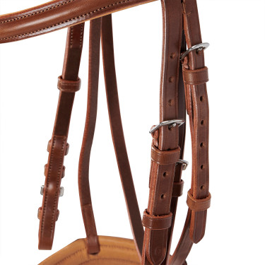Briglia inglese in cuoio con redini in gomma Genesis Equestro Briglia inglese in cuoio con redini in gomma Genesis Equestro