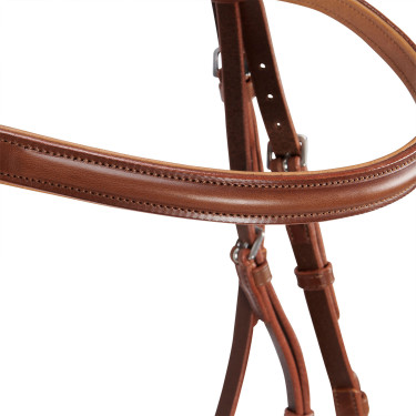 Briglia inglese in cuoio con redini in gomma Genesis Equestro Briglia inglese in cuoio con redini in gomma Genesis Equestro