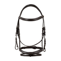 Capezzina anatomica rialzata e imbottita Equestro Marrone scuro