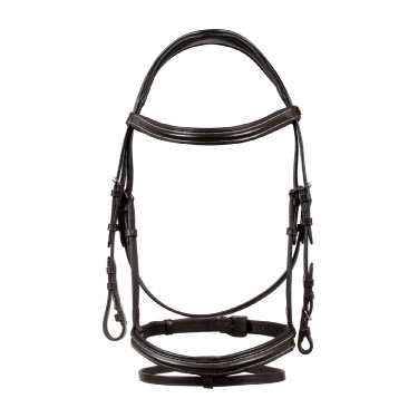 Capezzina anatomica rialzata e imbottita Equestro Marrone scuro