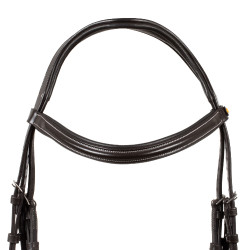 Capezzina anatomica rialzata e imbottita Equestro Marrone scuro