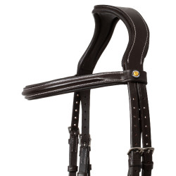 Capezzina anatomica rialzata e imbottita Equestro Marrone scuro