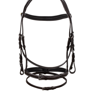Capezzina anatomica rialzata e imbottita Equestro Marrone scuro