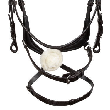 Briglia anatomica in cuoio messicano Equestro Marrone scuro Briglia anatomica in cuoio messicano Equestro Marrone scuro