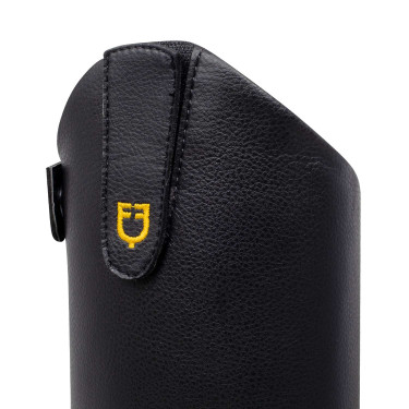 Stivali sintetici con patch rimovibile Vibe Equestro Nero