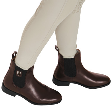 Stivali unisex con elastici laterali Classic Equestro Marrone scuro