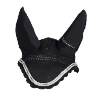 Cuffia antimosche lavorata a maglia con cordura Equestro Nero Cuffia antimosche lavorata a maglia con cordura Equestro Nero