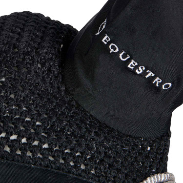 Cuffia antimosche lavorata a maglia con cordura Equestro Cuffia antimosche lavorata a maglia con cordura Equestro