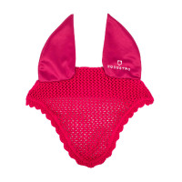 Bonnet anti-mouches poney en coton avec oreilles élastiques Equestro Bordeaux