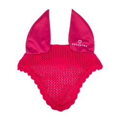 Cuffia anti-mosche per pony in cotone con orecchie elastiche Equestro Fucsia Rosa Cuffia anti-mosche per pony in cotone con orecchie elastiche Equestro Fucsia Rosa