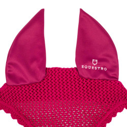 Cuffia anti-mosche per pony in cotone con orecchie elastiche Equestro Fucsia Rosa Cuffia anti-mosche per pony in cotone con orecchie elastiche Equestro Fucsia Rosa