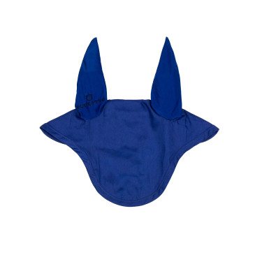 Cuffia antimosche per pony con orecchie elastiche collezione base Equestro Blu reale