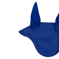 Cuffia antimosche per pony con orecchie elastiche collezione base Equestro Blu reale