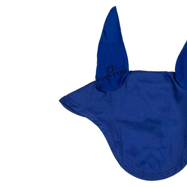 Cuffia antimosche per pony con orecchie elastiche collezione base Equestro Blu reale