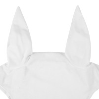 Cuffia anti-mosche in velluto e tessuto tecnico Equestro Bianco / bianco Cuffia anti-mosche in velluto e tessuto tecnico Equestro Bianco / bianco