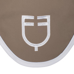 Cuffia anti-mosche in tessuto tecnico White Line Edition Equestro Noce Marrone