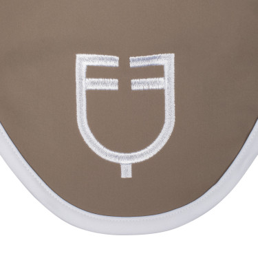 Cuffia anti-mosche in tessuto tecnico White Line Edition Equestro Noce Marrone