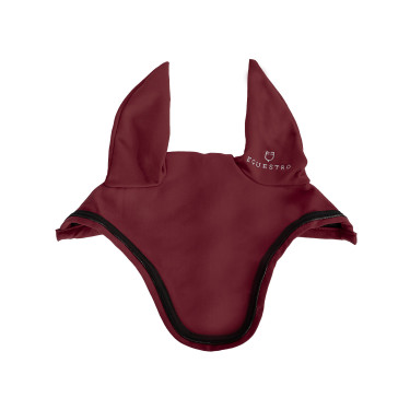 Cuffia anti-mosche in tessuto tecnico elasticizzato con logo collezione Elegance Equestro Cuffia anti-mosche in tessuto tecnico elasticizzato con logo collezione Elegance Equestro
