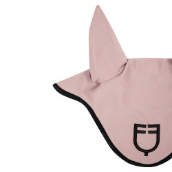 Cuffia anti-mosche in tessuto tecnico con logo GP Equestro edizione limitata Rosa / nero