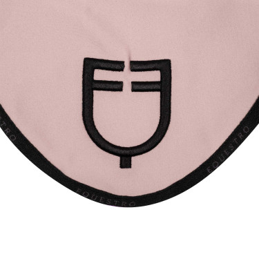 Cuffia anti-mosche in tessuto tecnico con logo GP Equestro edizione limitata Rosa / nero