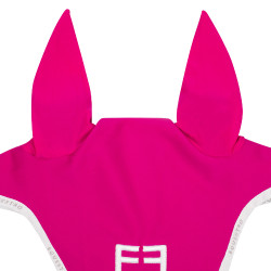 Cuffia anti-mosche in tessuto tecnico con logo GP Equestro Fucsia / bianco Rosa Cuffia anti-mosche in tessuto tecnico con logo GP Equestro Fucsia / bianco Rosa