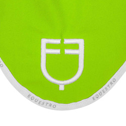 Cuffia anti-mosche in tessuto tecnico con logo GP Equestro Verde limone / bianco Cuffia anti-mosche in tessuto tecnico con logo GP Equestro Verde limone / bianco
