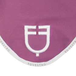 Cuffia anti-mosche in tessuto tecnico con logo GP Equestro Rosa / bianco