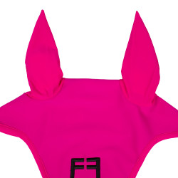 Cuffia anti-mosche in tessuto tecnico con logo Equestro Cuffia anti-mosche in tessuto tecnico con logo Equestro