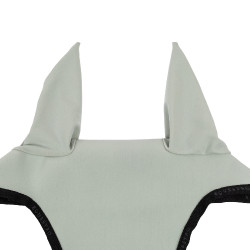 Cuffia antimosche in tessuto tecnico con attacco al sottogola Equestro Verde chiaro / nero