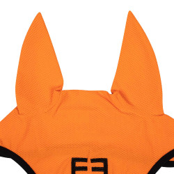 Cuffia anti-mosche in tessuto traforato con logo Black Line Edition Equestro Arancione Cuffia anti-mosche in tessuto traforato con logo Black Line Edition Equestro Arancione
