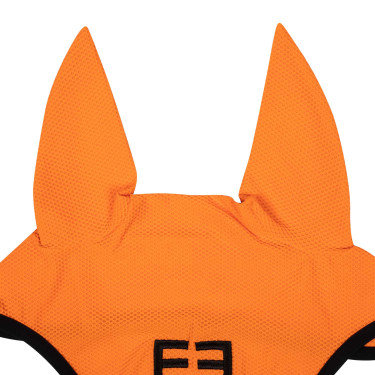Cuffia anti-mosche in tessuto traforato con logo Black Line Edition Equestro Cuffia anti-mosche in tessuto traforato con logo Black Line Edition Equestro