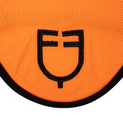 Cuffia anti-mosche in tessuto traforato con logo Black Line Edition Equestro Arancione Cuffia anti-mosche in tessuto traforato con logo Black Line Edition Equestro Arancione