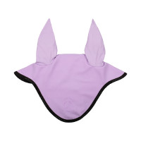 Cuffia antimosche in lycra con logo in silicone Acavallo Lilla / nero Viola