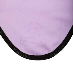 Cuffia antimosche in lycra con logo in silicone Acavallo Lilla / nero Viola