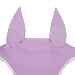 Cuffia antimosche in lycra con logo in silicone Acavallo Lilla / bianco Viola