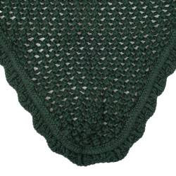 Cuffia antimosche in cotone con orecchie elastiche Equestro Verde