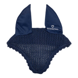 Cuffia antimosche in cotone con orecchie elastiche Equestro Marina